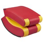 Subsonic SA5610-H1 Videospiel-Stuhl Konsolen-Gamingstuhl Gepolsterter, ausgestopfter Sitz Rot, Gelb