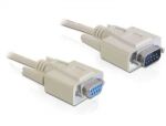 DeLOCK Sub-D9 5m Serien-Kabel Beige