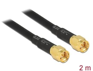 DELOCK HF Kabel SMA -> SMA St/St 2.00m low loss