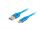 Lanberg CA-USBO-21CU-0010-BL USB Kabel USB 2.0 1 m USB A USB C 0,48 Gbit/s Blau