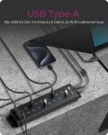 ICY BOX IB-HUB1720-U3, 18+2 Port USB Hub, 18x USB Type-A , 2x USB Ladeport, USB 3.2 Gen 1, 96W Netzteil, Aluminium, schwarz