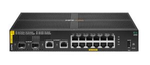 HPE Aruba Networking 6100 12G Class4 PoE 2G/2SFP+ 139W Managed L3 Gigabit Ethernet (10/100/1000) Power over Ethernet (PoE) 1U Schwarz