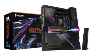 GIGABYTE Z890 AORUS XTREME AI TOP Motherboard - Unterstützt Intel Core Ultra (Serie 2) CPUs, 22+1+2 Phasen VRM, bis zu 9500MHz DDR5 (OC), PCIe 5.0 M.2, Wi-Fi 7, Thunderbolt 5