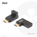 CLUB3D USB Type-C Gen2 Angled Adapter set of 2 up to 4K120Hz M/F