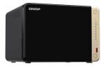 QNAP TS-664 NAS Tower Intel® Celeron® N5095 8 GB DDR4 0 TB QNAP QTS Schwarz, Bronze