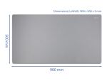 DELOCK Mauspad 900 x 500 x 2 mm grau