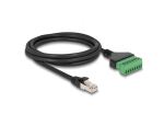 DELOCK RJ45 Kabel Cat.6 Stecker zu Terminalblock Adapter 2 m