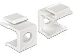 DELOCK Keystone Abdeckung m. 8mm Durchführung 4...