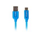 Lanberg CA-USBO-22CU-0010-BL USB Kabel USB 2.0 1 m USB C USB A 0,48 Gbit/s Blau