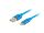 Lanberg CA-USBO-22CU-0010-BL USB Kabel USB 2.0 1 m USB C USB A 0,48 Gbit/s Blau