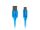 Lanberg CA-USBO-22CU-0010-BL USB Kabel USB 2.0 1 m USB C USB A 0,48 Gbit/s Blau