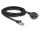 DeLOCK Netzwerk Verlängerungskabel S/FTP RJ45 Stecker zu RJ45 Buchse Cat.6A 3 m schwarz