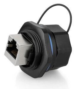 Alcasa IC06-R103 Drahtverbinder RJ45 Schwarz
