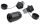 Alcasa IC06-R103 Drahtverbinder RJ45 Schwarz