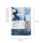 Miquelrius STONE PAPER Notizbuch A5 Blanco SEA blau