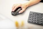 CHERRY DW 9500 SLIM Tastatur Maus enthalten Universal RF Wireless + Bluetooth QWERTZ Deutsch Schwarz, Grau