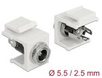 DELOCK Keystone DC 5.5 x 2.5mm Buchse -> Lötanschluss