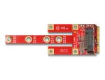 DELOCK Konverter Mini PCIe > M.2 Key-B + Micro-Sim Slot