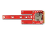 DELOCK Konverter Mini PCIe > M.2 Key-B + Micro-Sim Slot