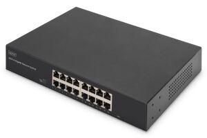 Digitus 16-Port Gigabit Switch, 19 Zoll, Unmanaged