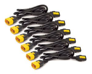 APC Stromkabel-Set (je 6), verriegelbar, C13 auf C14, 0.6 m