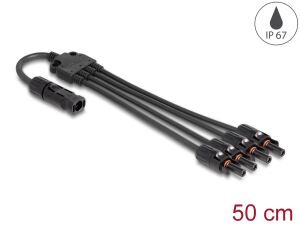 DELOCK DL4 Solar Splitter Kabel 1XStecker zu 4xBuchse 5