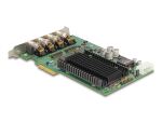 DELOCK PCI Express x4 Karte/4x M12 Gigabit LAN PoE
