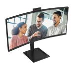 AOC E4 CU34E4CW Computerbildschirm 86,4 cm (34") 3440 x 1440 Pixel UltraWide Quad HD LED Schwarz