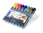 Staedtler 352 WP8 Permanent-Marker Schwarz, Blau, Braun,...