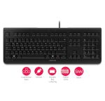 CHERRY KC 1000 Tastatur Haus USB Schweiz Schwarz