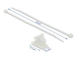 DELOCK Kabelklemme 37 x 18 mm mit KBI L 300 x B 4,8 mm...