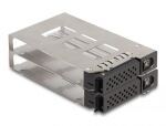 DELOCK Slim Bay Wechselrahmen 2 x2.5 U.2 NVMe SSD 5.25"
