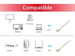 Equip Cat.6A PlatinumS/FTP Patchkabel, 20m, Weiss