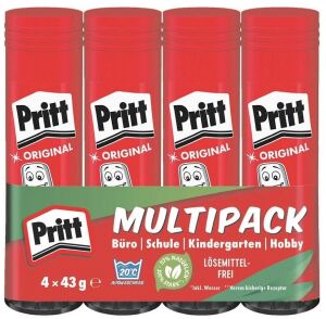 Pritt Klebestifte Multipack, 4 x 43g, 9H PK8MP