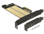 DELOCK PCIe-Card x4 > M2 KeyB + NVMe M.2 KeyM LowProfile