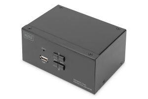 Digitus KVM-Switch, 2 Port, Dual Display, 4K, DisplayPort®