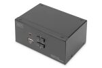 Digitus KVM-Switch, 2 Port, Dual Display, 4K, DisplayPort®