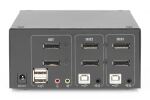Digitus KVM-Switch, 2 Port, Dual Display, 4K, DisplayPort®