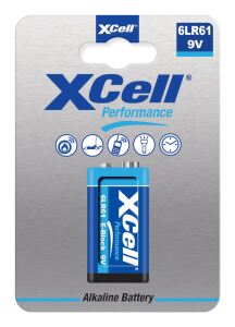 XCell Performance Alkaline 6LR61 9V-Block Batterie 1er Blister