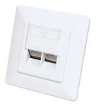 Intellinet 771917 Steckdose 2 x RJ-45 Weiß