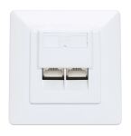Intellinet 771917 Steckdose 2 x RJ-45 Weiß