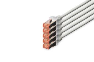Digitus CAT 6 S/FTP Patchkabel, 5 Stück