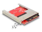 DELOCK Adapter SATA SATA 22pin -> mSATA inkl. 2,5" Rahmen