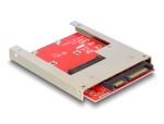 DELOCK Adapter SATA SATA 22pin -> mSATA inkl. 2,5" Rahmen