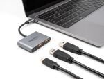 DELOCK 3 Port USB Hub 10 Gbps mit USB Type-C zu 1 x USB TypC