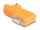 DeLOCK D-Sub 9 Stecker und Buchse zu M12 Stecker und Buchse 5 pin A-kodiert CAN Bus Verteiler 35° orange