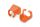 Digitus Farbclips für Patchkabel - Orange