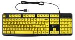 Geemarc Telecom 3521350020762 Tastatur Universal USB QWERTY Schwarz, Gelb