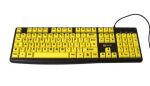 Geemarc Telecom 3521350020762 Tastatur Universal USB QWERTY Schwarz, Gelb