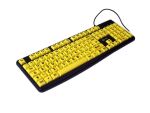 Geemarc Telecom 3521350020762 Tastatur Universal USB QWERTY Schwarz, Gelb